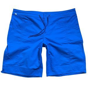 Jag Regular Fit Boardshorts Royal Blue 100% Nylon Drawstring Button Waist Swim L